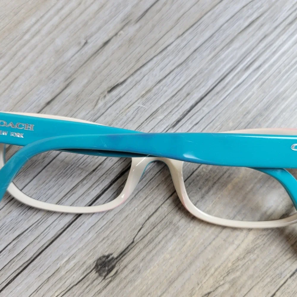 Coach Eyeglass Frames HC 6034 Topaz 5099 Turquoise Cat Eye Womens 50-17-135